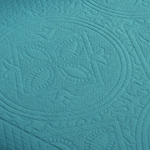 (Platinum, King) - Superior 100-percent Cotton Celtic Circle Scalloped Matelasse Bedspread