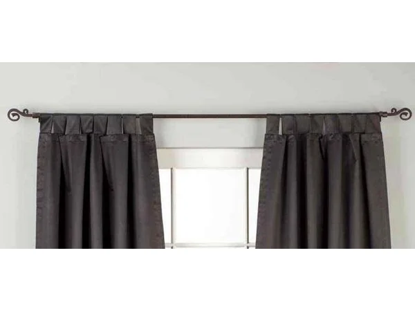 Black Tab Top 90% Blackout Curtain, Drape, Panel - Piece
