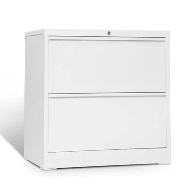 2Drawer Folding Lateral File Cabinet Carton Inbox Zero Color: White