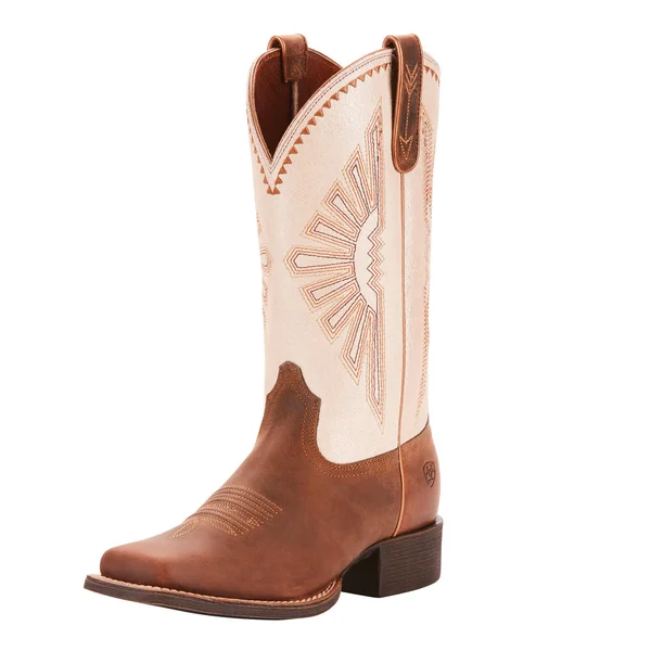 Ariat Women's Round Up Rio Western Boots - Distressed Brown