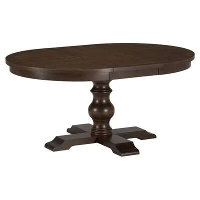 Ostler Extendable Removable Leaf Solid Oak Dining Table Lark Manor Color: Espresso