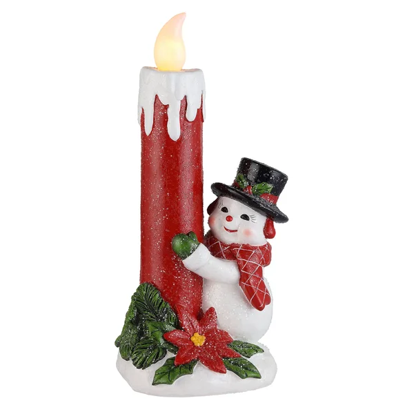 Mr. Christmas Lit Nostalgic Candle - Snowman