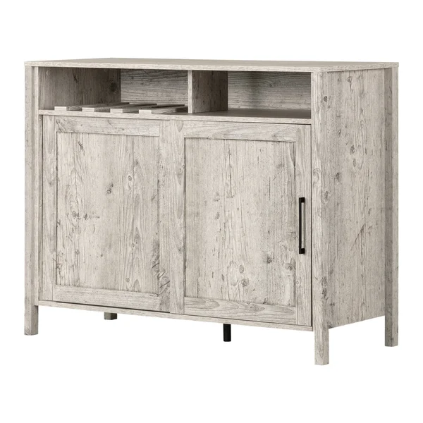 South Shore Munich Buffet with Sliding DOOR, Seaside Pine