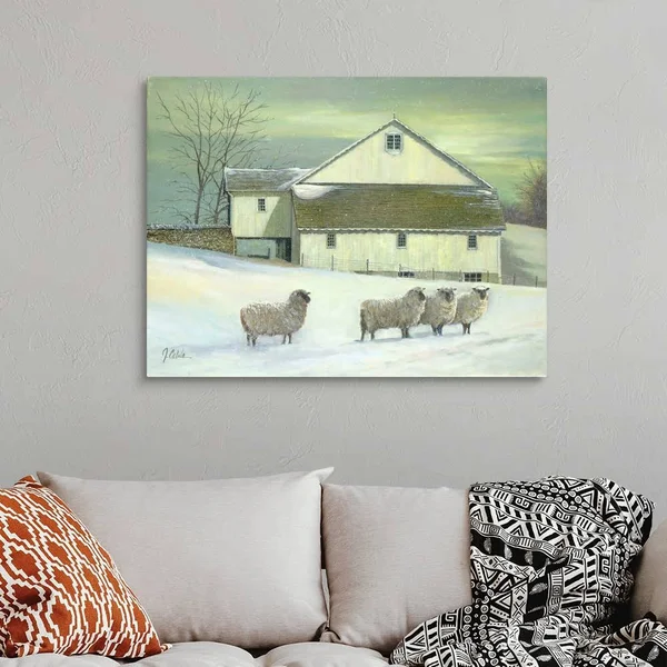 Sheep at Granough, Canvas Wall Art, 40x30, Great Big Canvas