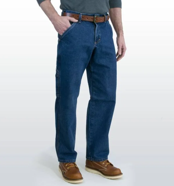 All American Men's Carpenter Jean - Medium Stonewash - Made in USA 36 - 30