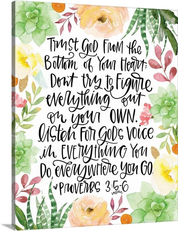 Trust in The Lord - Canvas Wall Art, 36x45, Great Big Canvas