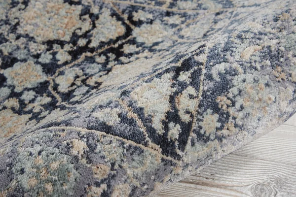 Kathy Ireland Malta Navy Area Rug