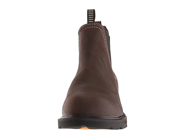 Ariat Groundbreaker Chelsea H2O Steel Toe (Dark Brown) Men's Work Boots