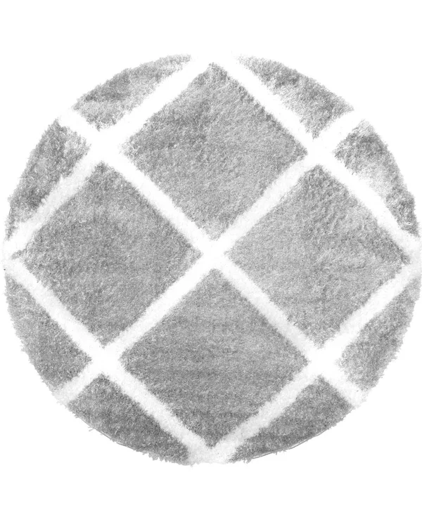 Sohome Carmela Tali Geometric Area Rug, Gray/Ivory, 5&2 inch Round