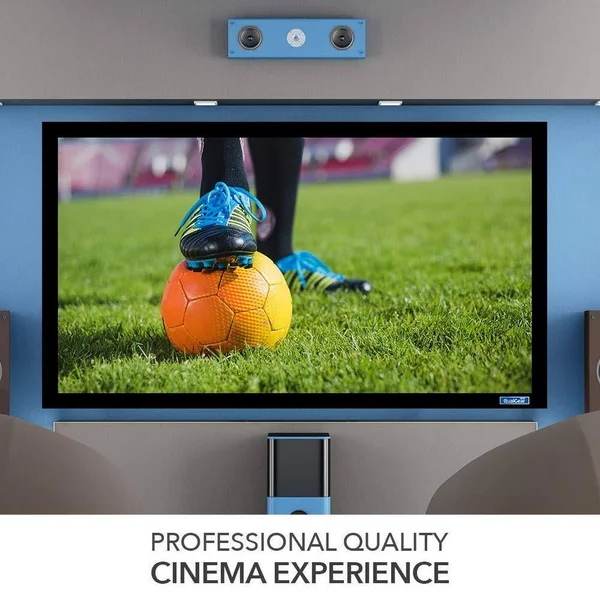 QualGear QG-PS-FF6-169-92-G 16:9 Fixed Frame Projector Screen, 92-inch High Contrast Gray 0.9 Gain