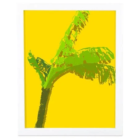 Positively Home Island Life I Framed Graphic Art in Yellow and Green, Size: 20 inch H x 16 inch W x 1 inch D