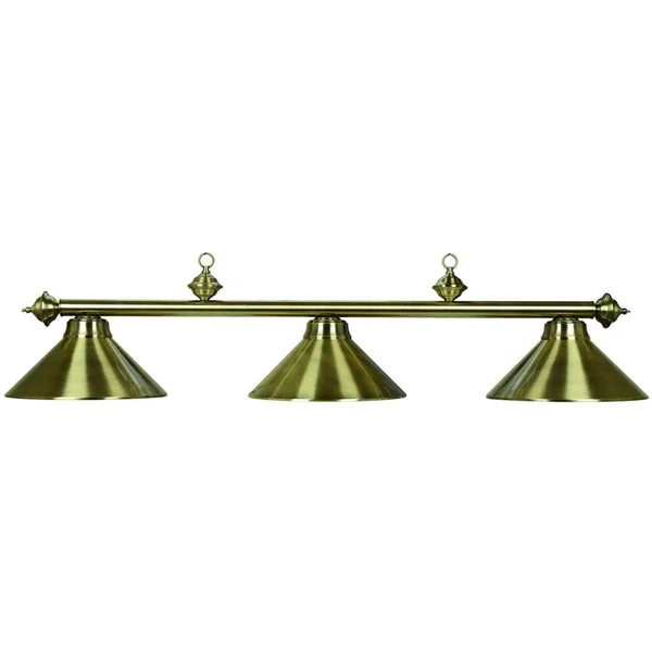 54x22 3 Light Billiard Fixture Antique Brass