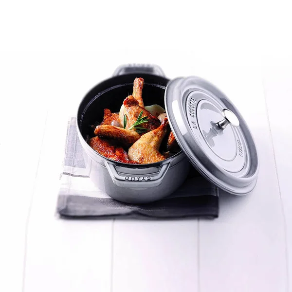 Staub Cocotte Oval 27cm Graphite Grey