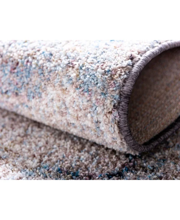 Unique Loom Blue Gray 8 ft. x 11 ft. Rainbow Area Rug