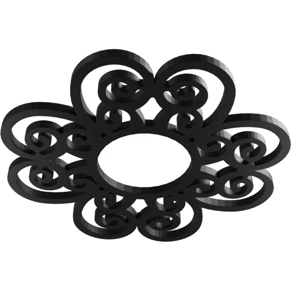 Ekena Millwork CMPP40COACO 40x22OD x 13 5/8x22ID x 1x22P Cohen Architectural Grade PVC Pierced Ceiling Medallion, Antiqued Coppe