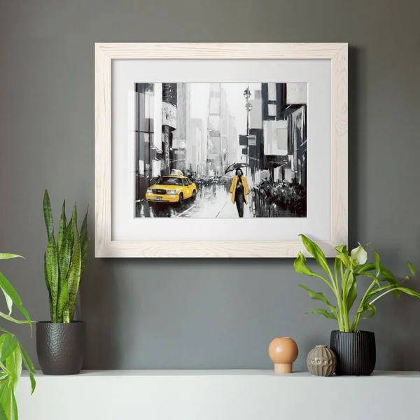New York City II-Premium Framed Canvas - Ready to Hang - 27.5X37.5 - Black