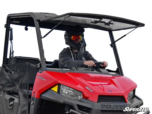 Super ATV Polaris Ranger Mid-Size Scratch Resistant Flip Windshield