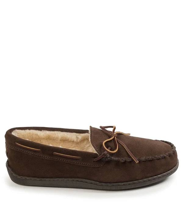 Minnetonka Men's Pile Lined Hardsole Slipper