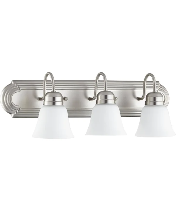 Quorum 3 Light 24& Vanity - Satin Nickel/Opal - 5094-3-65