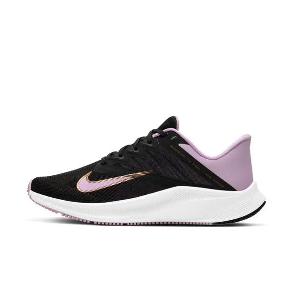 Nike Women's Quest 3 Running Shoe Black/Copper/Pink 10