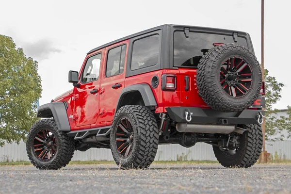 Rough Country 10598 Jeep Rear Trail Bumper w/Tire Carrier (18-19 Wrangler JL)