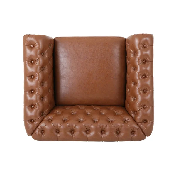 Christopher Knight Home Lucine Traditional Chesterfield Club Chair - Cognac Brown, Dark Brown