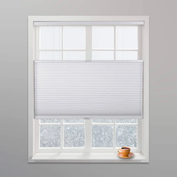 Arlo Blinds White Light Filtering Top Down Bottom Up Deluxe Cordless Cellular Shades - Size: 35 inchw x 60 inchh - Cordless Honey
