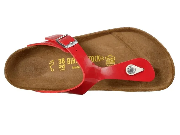 Birkenstock Women's Gizeh Birko-Flor Tango Red Patent