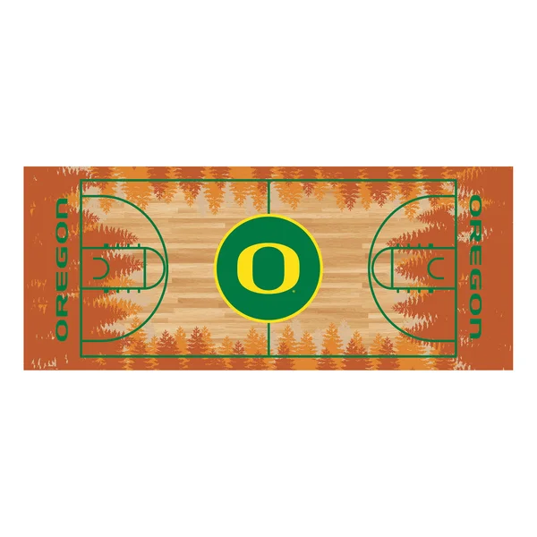 Oregon Basketball Court Runner 30x22x72x22