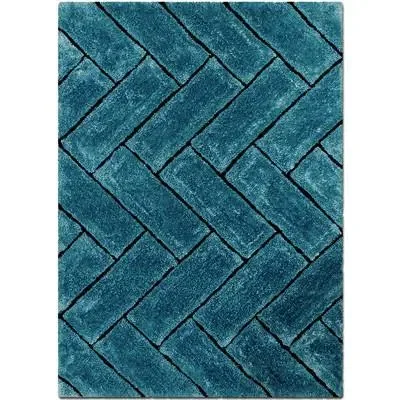 Allstar Rugs Hand-Tufted Sky Blue Area Rug