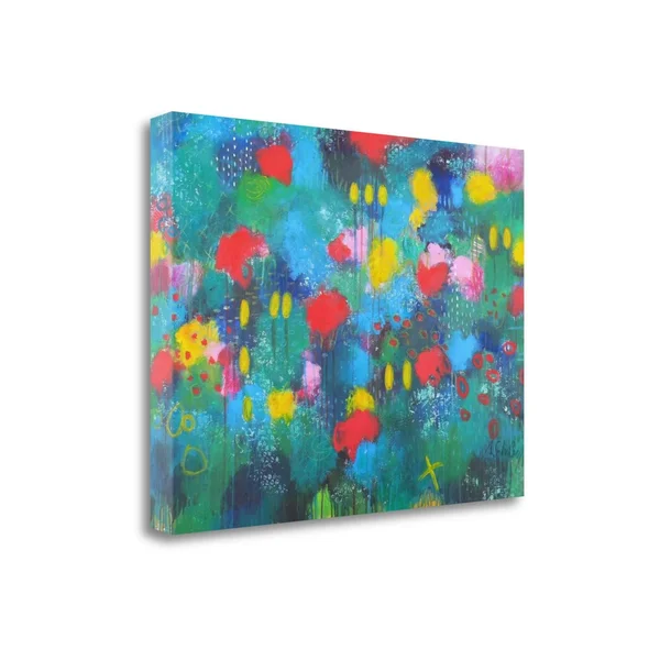 Tangletown Fine Art 'Hide and Seek' Print on Wrapped Canvas - Green