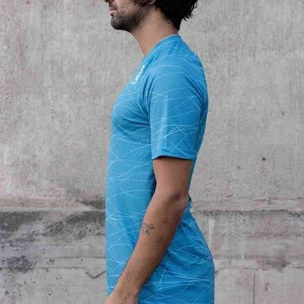 POC MTB Pure T-Shirt - Men's Lines Basalt Blue - M