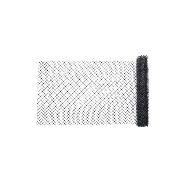 High Density Polyethylene (HDPE) Diamond Link Safety Fence - 50 ft. Length x 4 ft. Width, Black