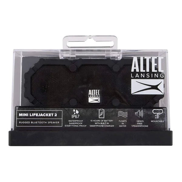 Altec Lansing Mini LifeJacket 2 IMW477-BLK Waterproof Speaker - Bluetooth - Black