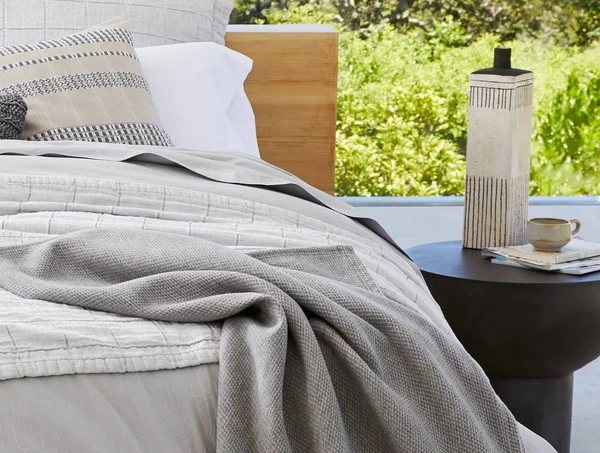 Coyuchi - Sequoia Washable Organic Full/Queen Blanket Sandalwood