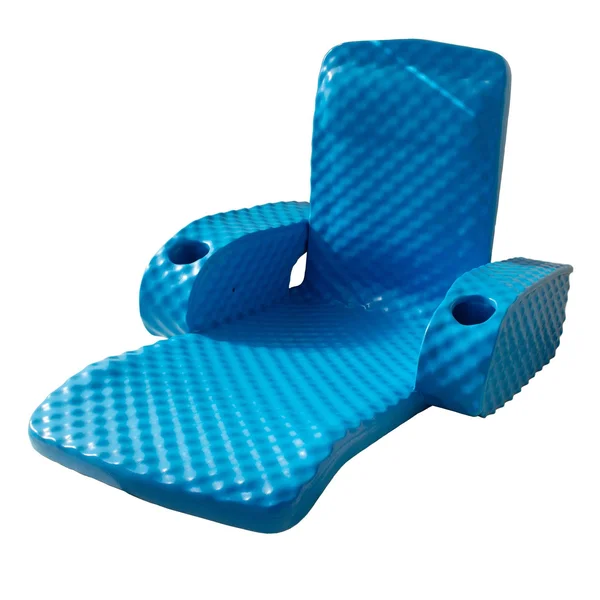 TRC Recreation Folding Baja Float Swimming Pool Water Lounger Chair - Marina Blue