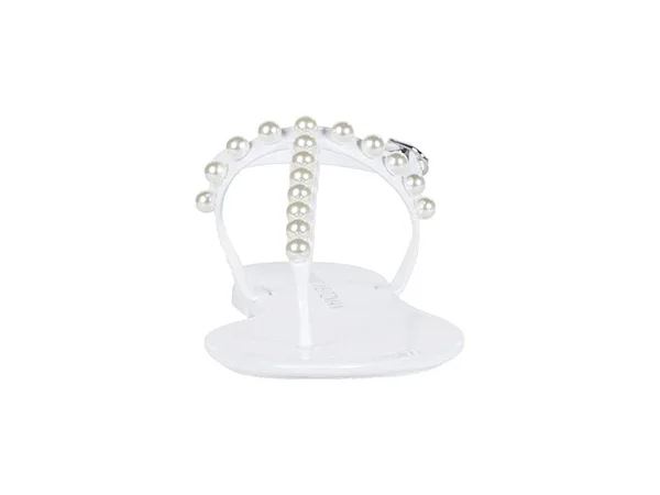 Stuart Weitzman Goldie Jelly - White - Flat Sandals