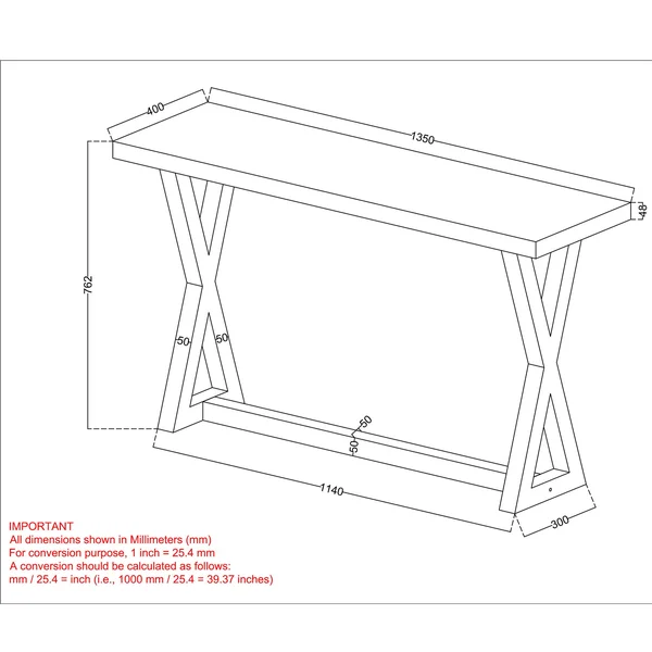 !nspire Console Table
