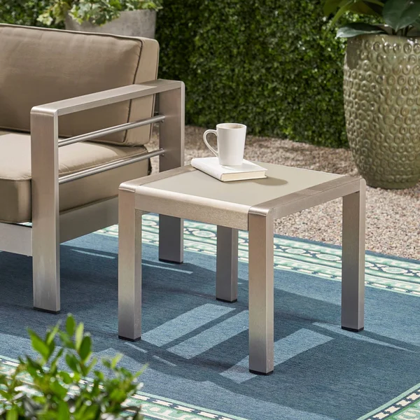 Noble House Cape Coral Outdoor Side Table