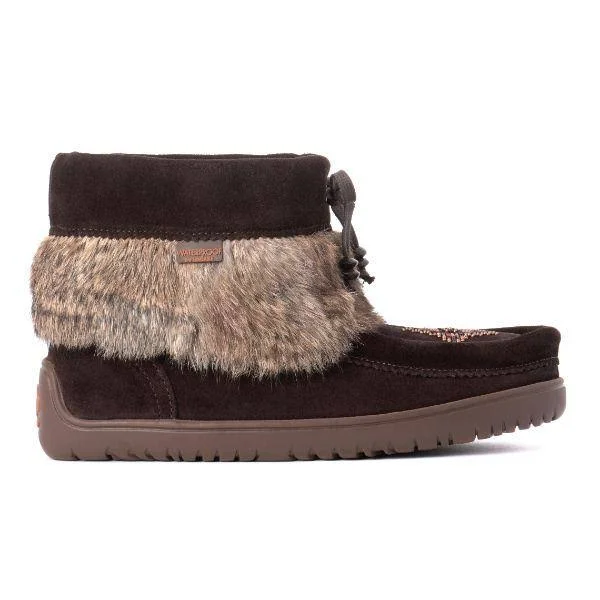 Manitobah Mukluks, Keewatin Waterproof Dark Brown, Size 8