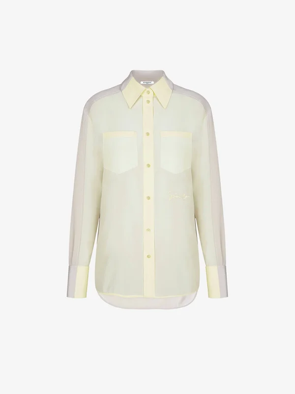 Givenchy Logo-embroidered Shirt - Yellow - Shirts