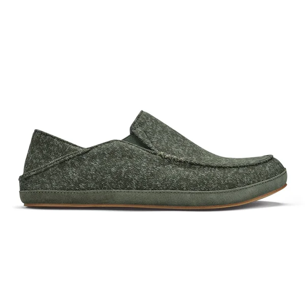 Olukai Moloa Hulu Men's Slippers Deep Olive, Dusty Olive - 7