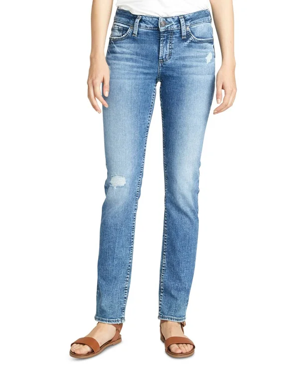 Silver Jeans Co. Elyse Straight-leg Jeans - Indigo