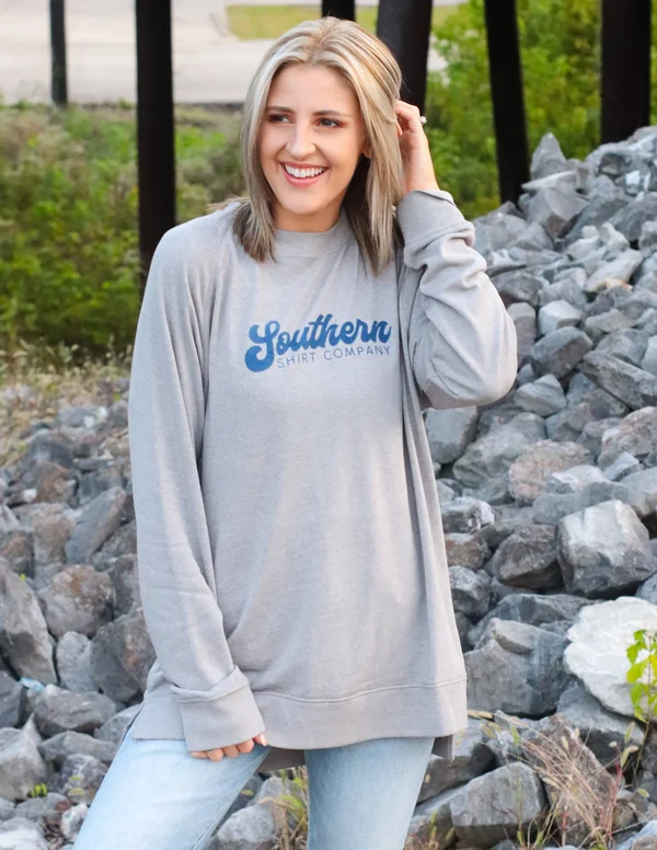 Southern Shirt Women's Velvety Sweatshirt - Alloy - M