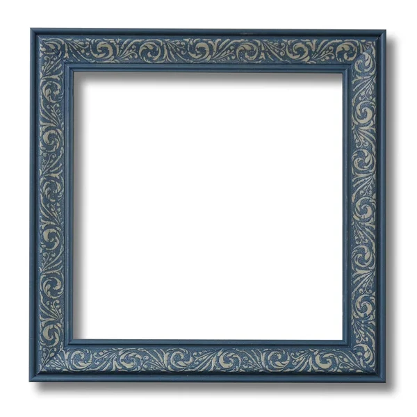 Modern Baroque Embossed Frame in Dusty Blue - 13x22 x 19x22