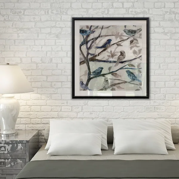 Morning Song I -Framed Giclee Print - 24x24