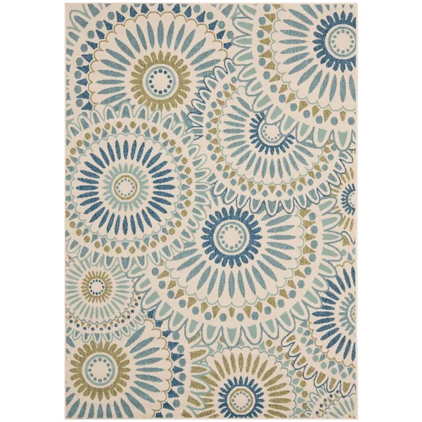 Safavieh Veranda Sissy Indoor/ Outdoor Patio Backyard Rug - 5&3x22 x 5&3x22 Round - Chocolate/Terracotta
