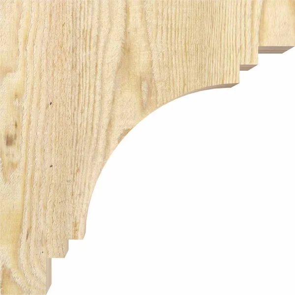 Ekena Millwork COR04X10X18PEC00RDF Pescadero - 10x22D x 18x22H, 4x22W Douglas Fir (Rough Sawn Corbel)