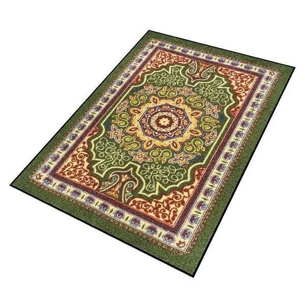 Notrax 170S0058GN Carpeted Entrance Mat - Emerald, 5ft.x8ft.