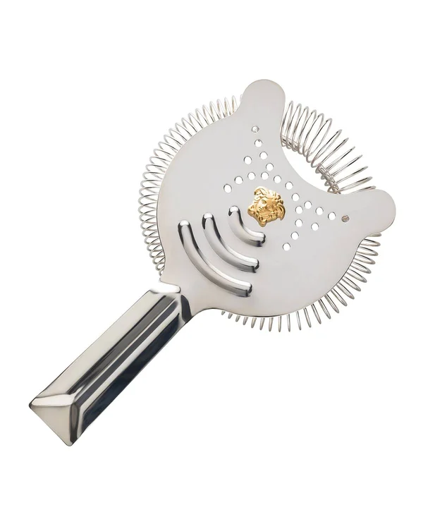 Versace Bar Cocktail Strainer, Size One Size - Metallic